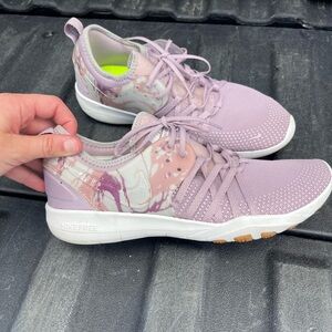 Nike Women's Lavender and White Sneakers